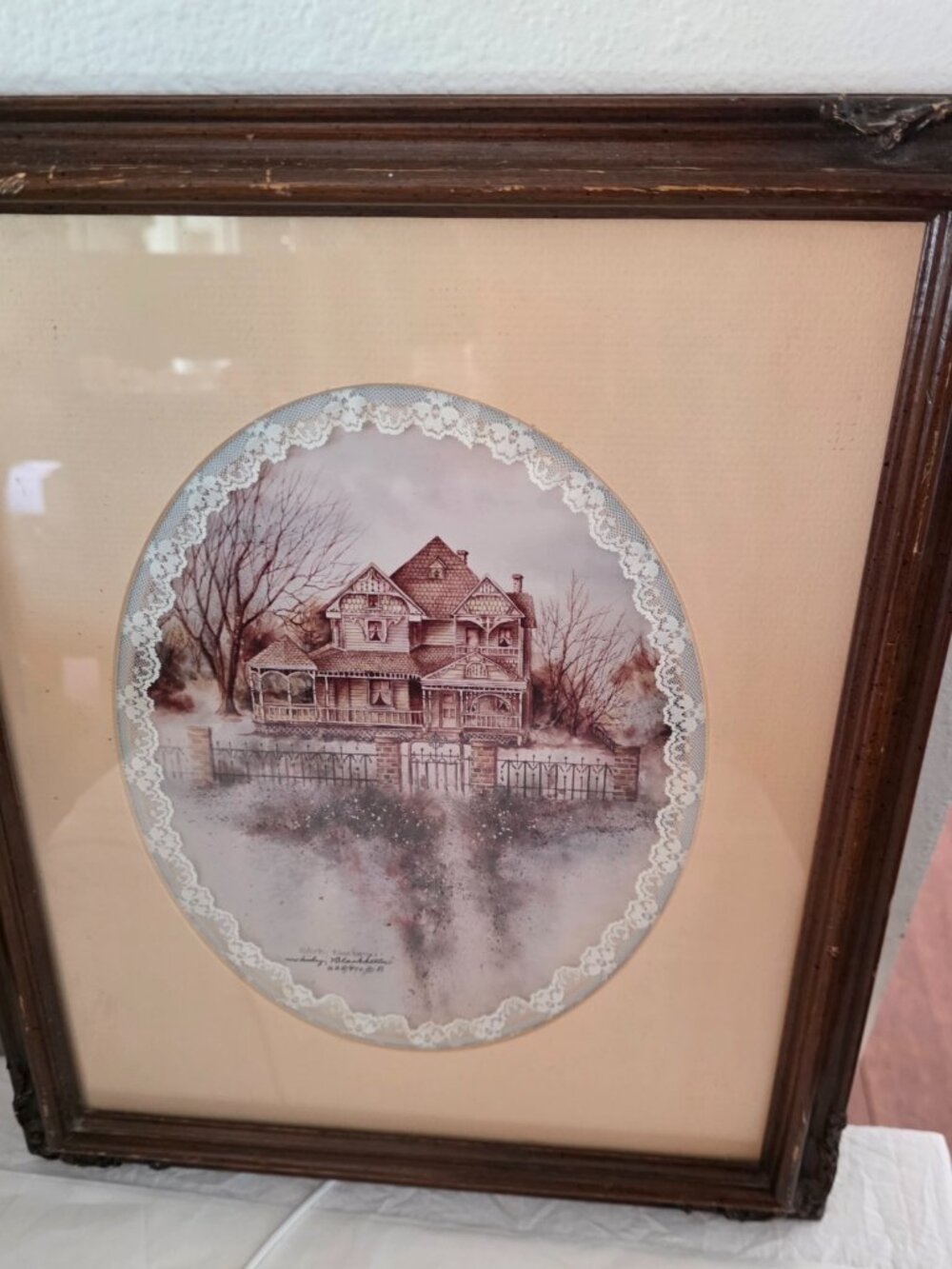 Signed Shirley Blackketter Signed Matted & Wood Framed Art 228/950